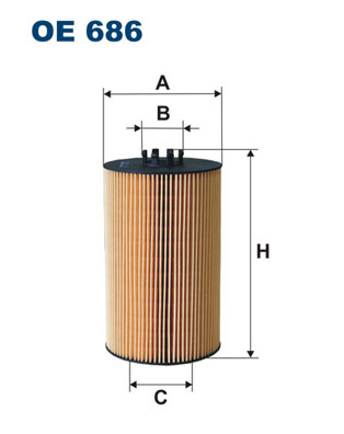 FILTRON Olajszűrő betét OE686_FIL