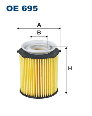 FILTRON Olajszűrő betét OE695_FIL