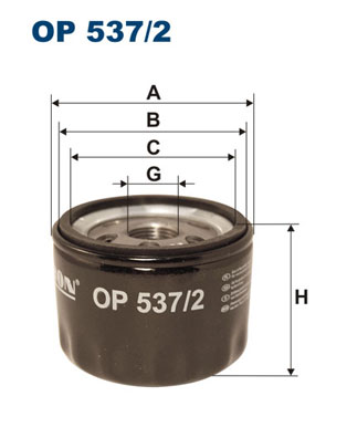 FILTRON Olajszűrő OP537/2_FIL