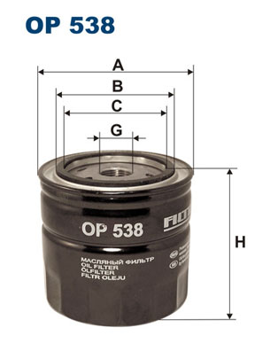 FILTRON Olajszűrő OP538_FIL