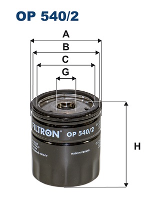 FILTRON Olajszűrő OP540/2_FIL