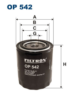 FILTRON Olajszűrő OP542_FIL