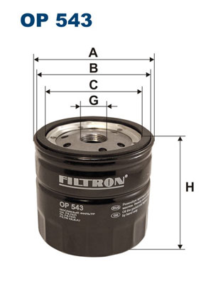 FILTRON Olajszűrő OP543_FIL