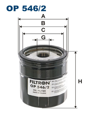 FILTRON Olajszűrő OP546/2_FIL