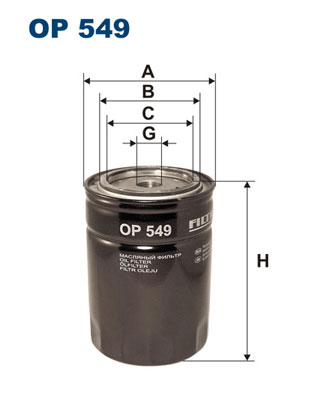 FILTRON Olajszűrő OP549_FIL