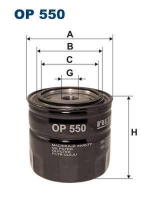 FILTRON Olajszűrő OP550_FIL