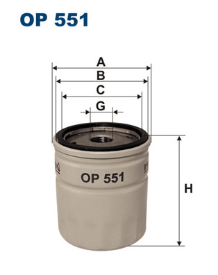 FILTRON Olajszűrő OP551_FIL