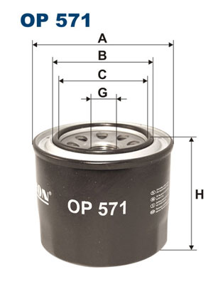 FILTRON Olajszűrő OP571_FIL