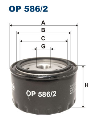 FILTRON Olajszűrő OP586/2_FIL