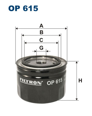 FILTRON Olajszűrő OP615_FIL