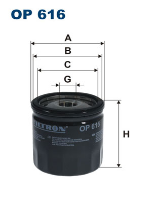 FILTRON Olajszűrő OP616_FIL