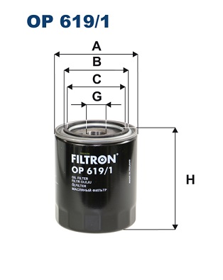 FILTRON Olajszűrő OP619/1_FIL