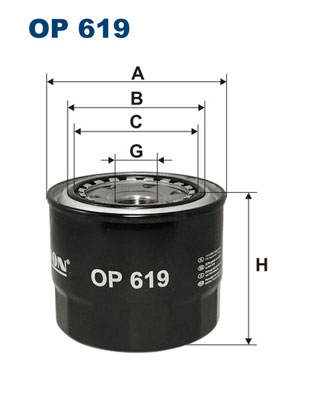 FILTRON Olajszűrő OP619_FIL