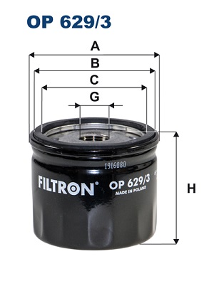 FILTRON Olajszűrő OP629/3_FIL