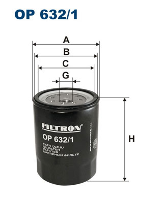 FILTRON Olajszűrő OP632/1_FIL