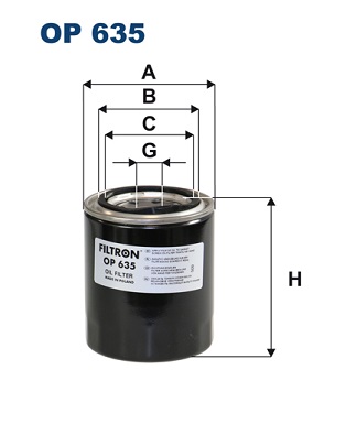 FILTRON Olajszűrő OP635_FIL