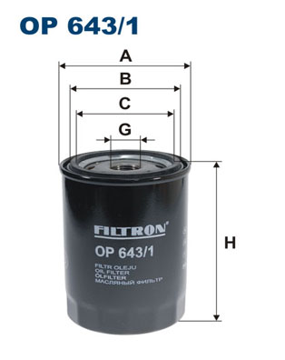 FILTRON Olajszűrő OP643/1_FIL