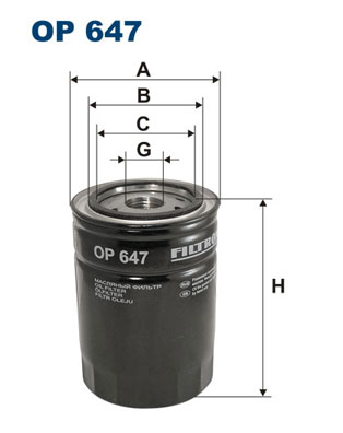 FILTRON Olajszűrő OP647_FIL