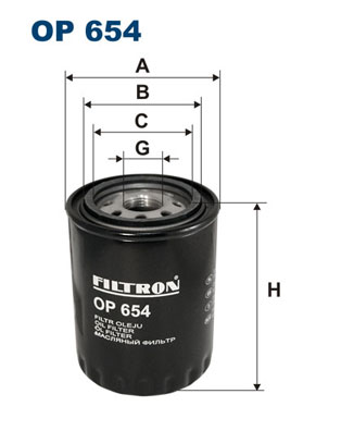 FILTRON Olajszűrő OP654_FIL