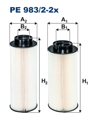 FILTRON Üzemanyagszűrö betét PE983/2-2X_FIL