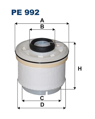 FILTRON Üzemanyagszűrö betét PE992_FIL