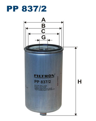 FILTRON Üzemanyagszűrő PP837/2_FIL