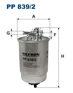 FILTRON Üzemanyagszűrő PP839/2_FIL