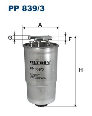 FILTRON Üzemanyagszűrő PP839/3_FIL