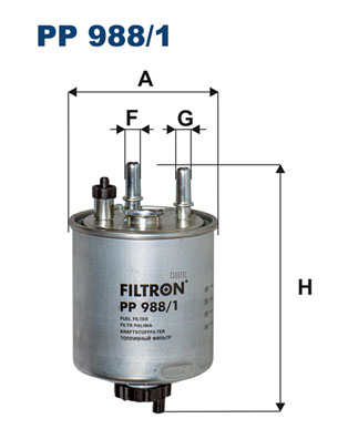 FILTRON Üzemanyagszűrő PP988/1_FIL