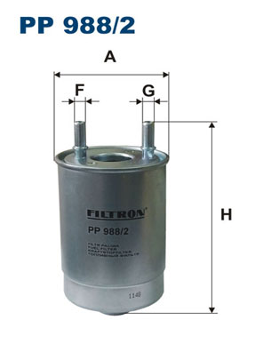 FILTRON Üzemanyagszűrő PP988/2_FIL