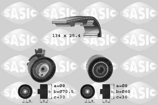 SASIC Vezérműszíj készlet 1750006_SAS