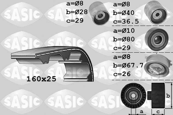 SASIC 1756059_SAS Vezérműszíj készlet