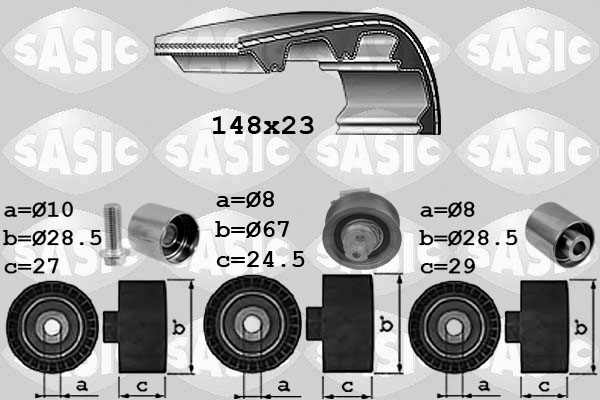 SASIC 1756074_SAS Vezérműszíj készlet