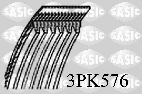 SASIC Hosszbordásszíj 3PK576_SAS