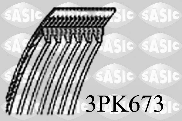 SASIC Hosszbordásszíj 3PK673_SAS