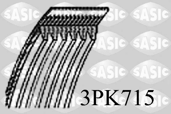 SASIC Hosszbordásszíj 3PK715_SAS