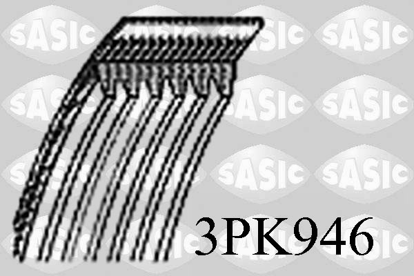 SASIC Hosszbordásszíj 3PK946_SAS