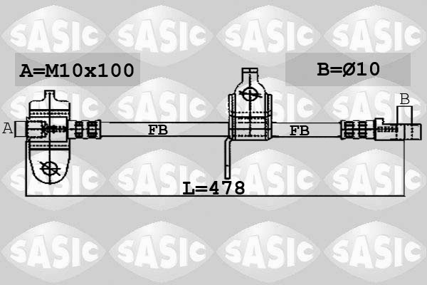 SASIC Gumifékcső 6606032_SAS