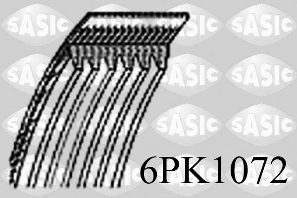 SASIC Hosszbordásszíj 6PK1072_SAS