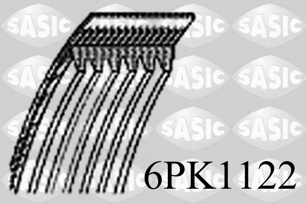 SASIC Hosszbordásszíj 6PK1122_SAS