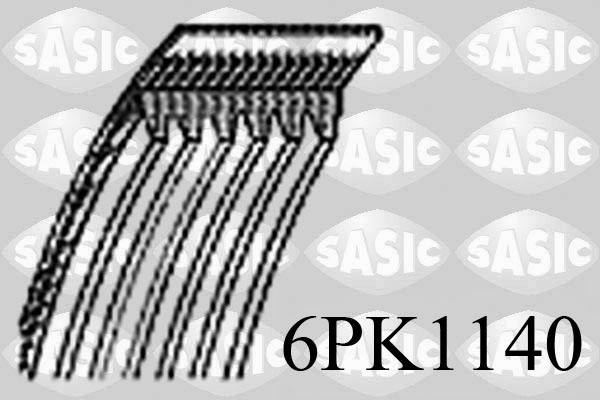 SASIC Hosszbordásszíj 6PK1140_SAS