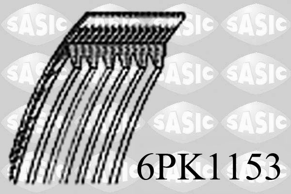 SASIC Hosszbordásszíj 6PK1153_SAS