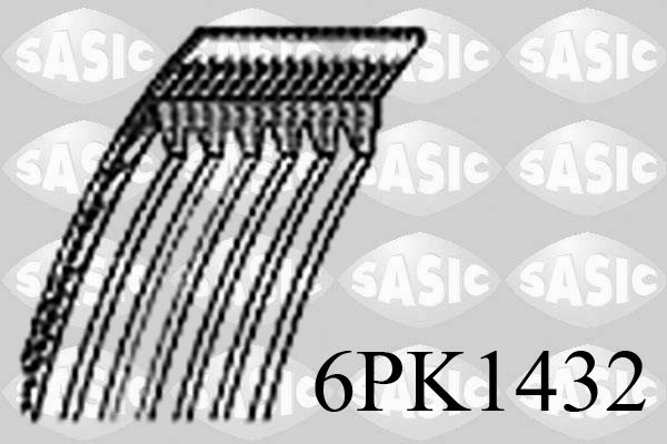 SASIC Hosszbordásszíj 6PK1432_SAS