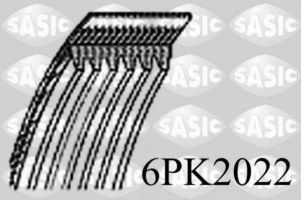 SASIC Hosszbordásszíj 6PK2022_SAS