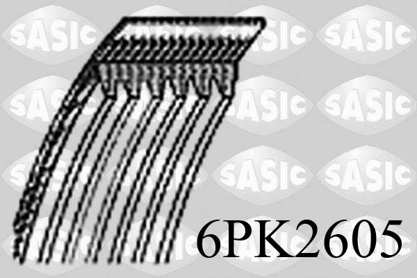 SASIC Hosszbordásszíj 6PK2605_SAS