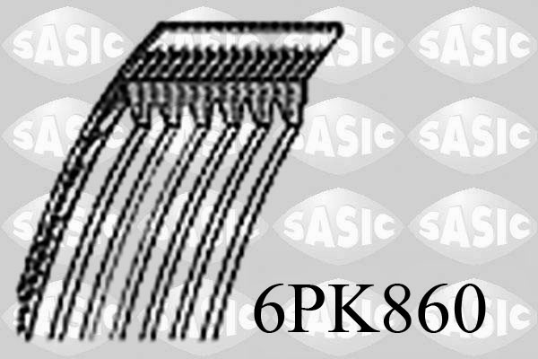 SASIC 6PK860_SAS Hosszbordásszíj