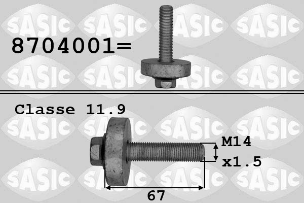 SASIC Csavar, szíjtárcsa 8704001_SAS