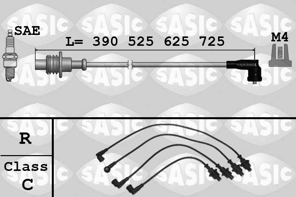 SASIC Gyújtókábel készlet 9280001_SAS