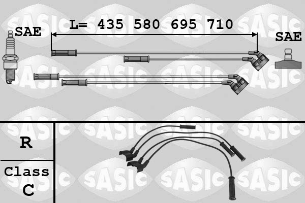 SASIC Gyújtókábel készlet 9284002_SAS