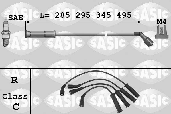 SASIC Gyújtókábel készlet 9284006_SAS